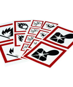 Brady GHS Symbol "Corrosive" PIC 1808-70*70-B7541-CRD 70x70 mm, Card, Pack of 6