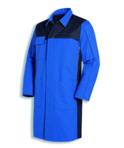 Uvex Men’s Laboratory Coat, Size 98/102, Corn Blue, 65% Cotton, 35% PE, 1/1 Arm, Type 16282