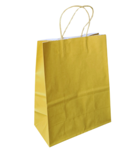 Eco Bag – A4 Gold on White Kraft