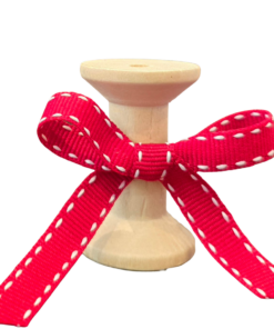 No 005 – Red & White Saddle-stitch 10mm