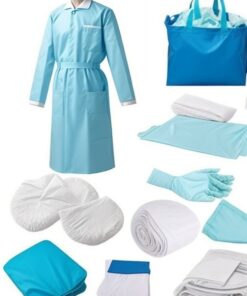 green cotton Surgical gown