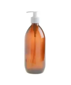 500ml Amber Bottle with 28mm Pump
