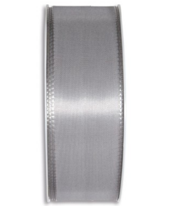 Silver Taffeta Ribbon 15mm x 50m Roll