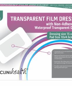 Dressing Transparent Film with Non Adherent Pad 15 x 9cm – 50s