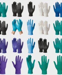 Aug.Schwan Latex Glove Pro-Fit 6240 - Super Blue Size 7, Blue, Cotton Jersey Lining, Roughened Surface, Pair