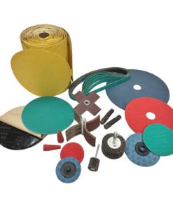 Abrasives- Klingspor Abrasive Discs, 180Grit, 125mmØ, PS33BK, GLS5-8 Holes (each of 5)