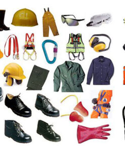 Navy / Lime Reflective trouser 65/35 cotton size 40