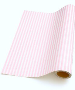 Thin Stripe – Pink & White (50m x 50cm Roll)