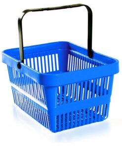 Jumbo Shopping Basket - Plastic - 27L - Colour Options