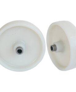 Castor Replacement Wheel with Bush - Nylon - White - 150mm ? - Pack of 2 - N150 - MOQ 200