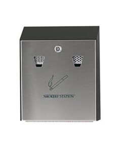 Rubbermaid Smokers Station - Stainless Steel - 31 x 25 x 7.6cm - Black - FGR1012EBK