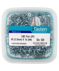 Ifasten Cbc Pozi No6 Zp 3.5Mmx16Mm 500 Pt + Bit