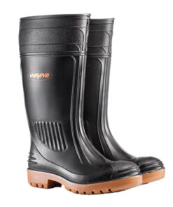 Wayne Gumboot Egoli Stc Knee L Blk/T Size 8