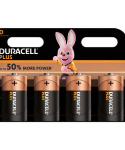 Duracell Battery Plus Alkaline D 4 Pack