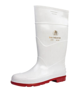 Bata Jobber Gumboot Wht/Red Size 12