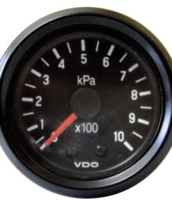 Vdo Pressure Gauge. 0 - 7 Bar. 52 Mm. Mech. Excl. Globe + Pipe