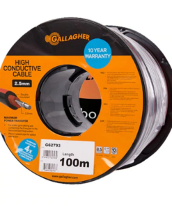 Gallagher High Conductive Red Cable Xl - 2.5 Mm X 100 M