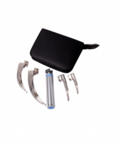 Alternative view of Universal Laryngoscope Set with 4 Blades and 2 Bulbs
