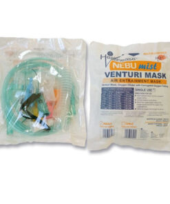 Venturi Oxygen Masks with tubing and 6 Diluters