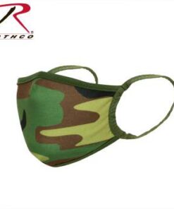 Rothco Kids Reusable 3-Layer Face Mask Woodland Camo