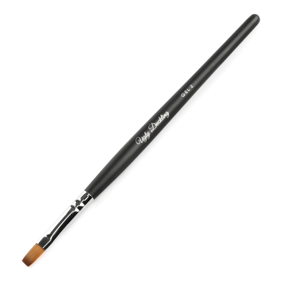 Ugly Duckling Gel 2 Matte Black Wood Handle Brush