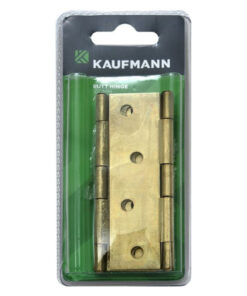Kaufmann Butt Hinge 100Mm Brass Plated (Pair)