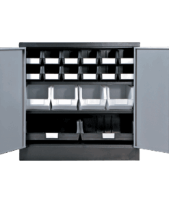Black & Silver ��� Linbin �� Storage Bin Half Size Cabinet Kit