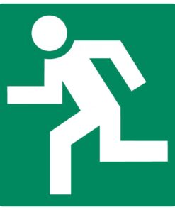 Running Man (Left) safety sign