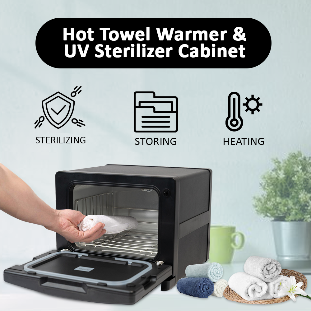 Prestige Mini Hot Cabinet & Sterilizer | Black - Image 6