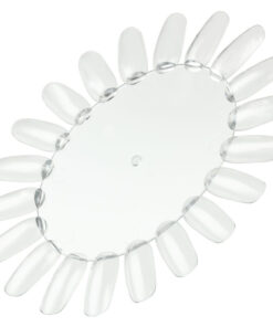 Nail colour display round - 20 nails | CLEAR