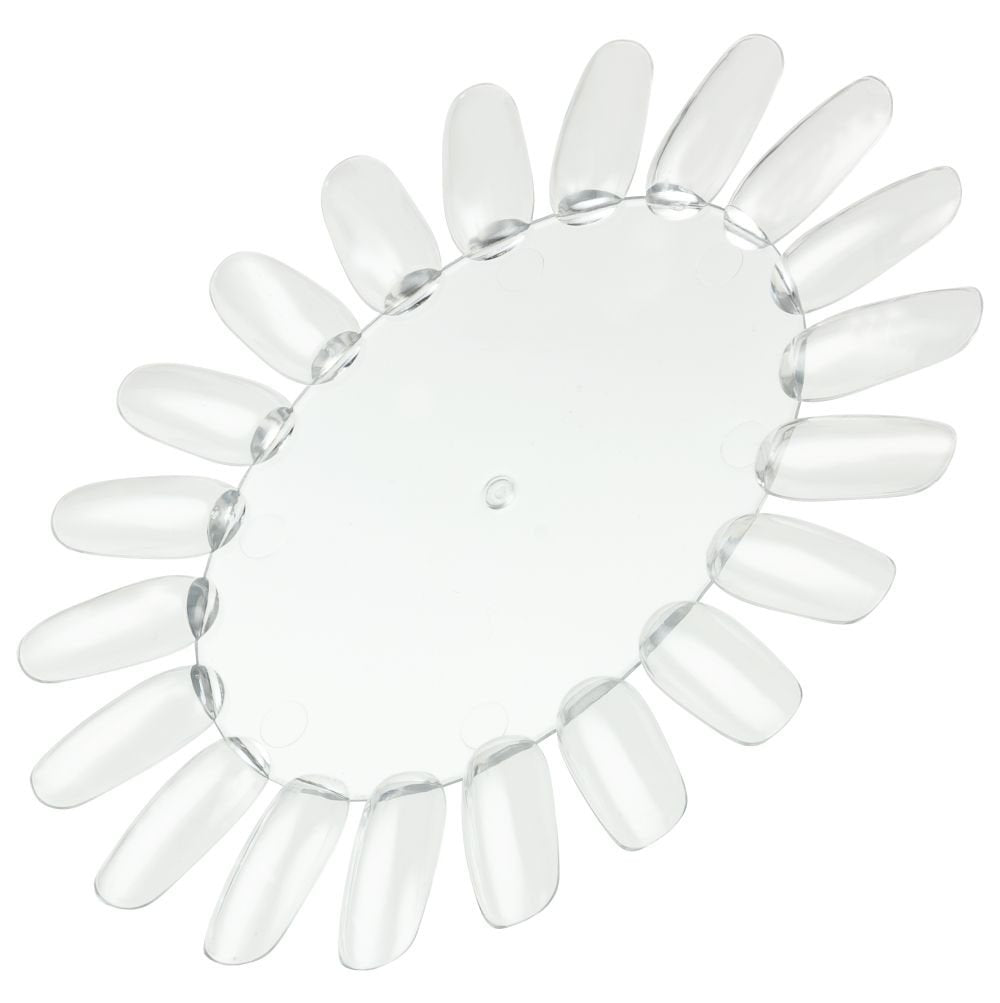 Nail colour display round - 20 nails | CLEAR