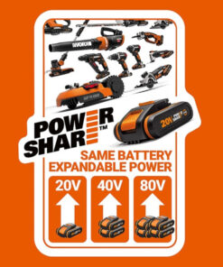 Alternative view of Worx 20V Powershare 2.0Ah Battery & Charger | Kit